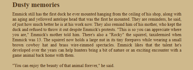 Dusty Memories — Emmick's first mounts and memories