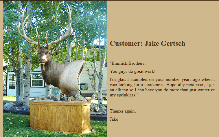 Mount by Emmick's Taxidermy — Jake Gertsch
