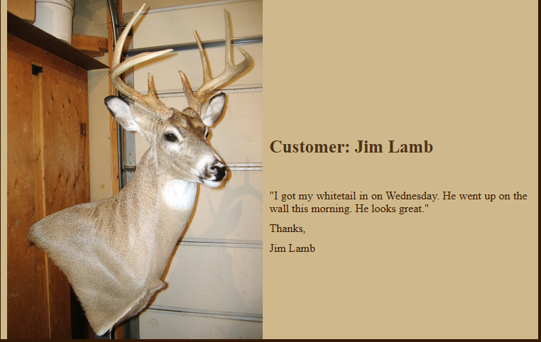 Mount by Emmick's Taxidermy — Jim Lamb